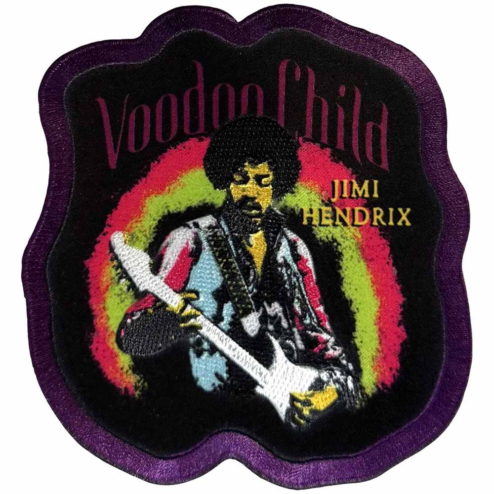 Jimi Hendrix - Voodoo Child Patch - Schwarz/Mehrfarben